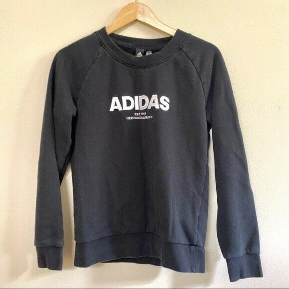 Adidas Black & White Women’s Sweatshirt Size Small